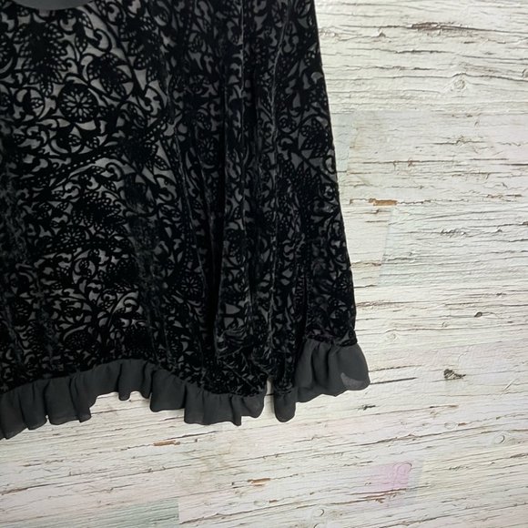 Uru kristine st. Rrik black silk made in usa cardigan sweater small - Picture 10 of 12